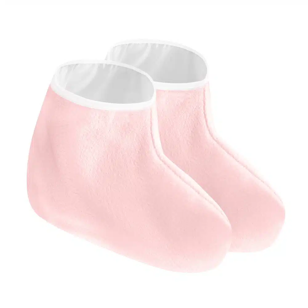 Calzari Rosa in Spugna di Cotone per Paraffina – Confezione da 2 Pezzi