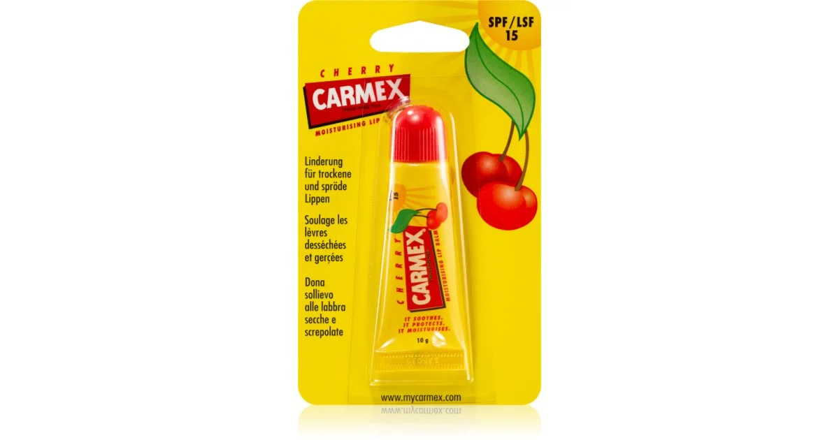 Carmex Ciliegia balsamo labbra in tubetto SPF 15 10 g