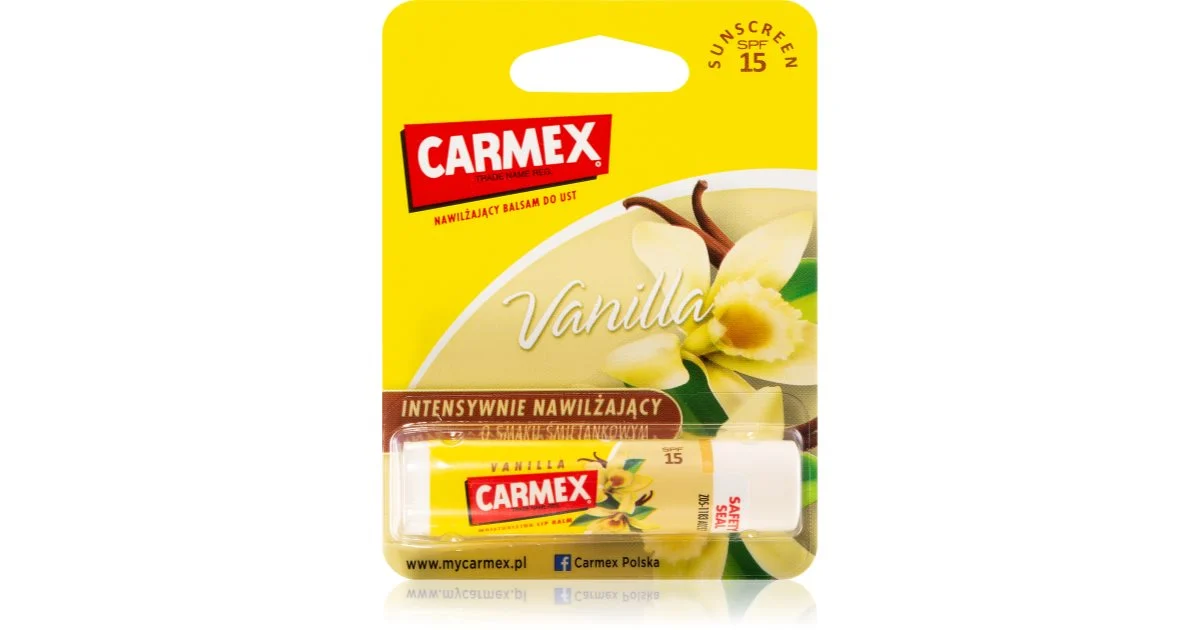 Carmex Vaniglia burrocacao idratante in stick SPF 15 4,25 g