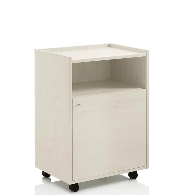 Carrello Estetica in Legno con Rotelle Professionale per Centro Estetico