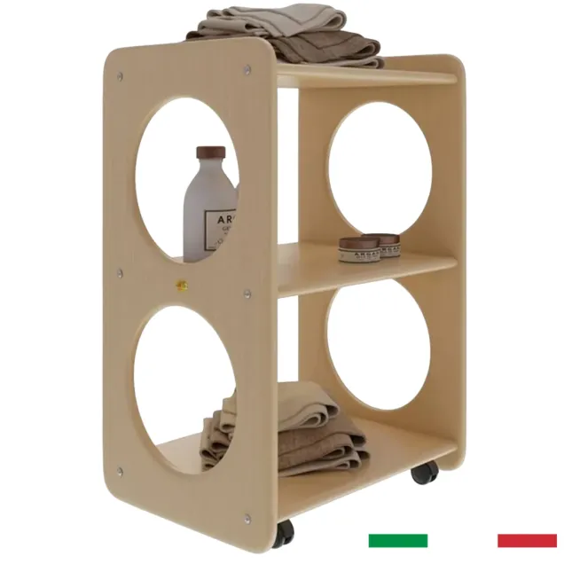 Carrello Estetista in Legno Professionale Top Qualità - Made in Italy