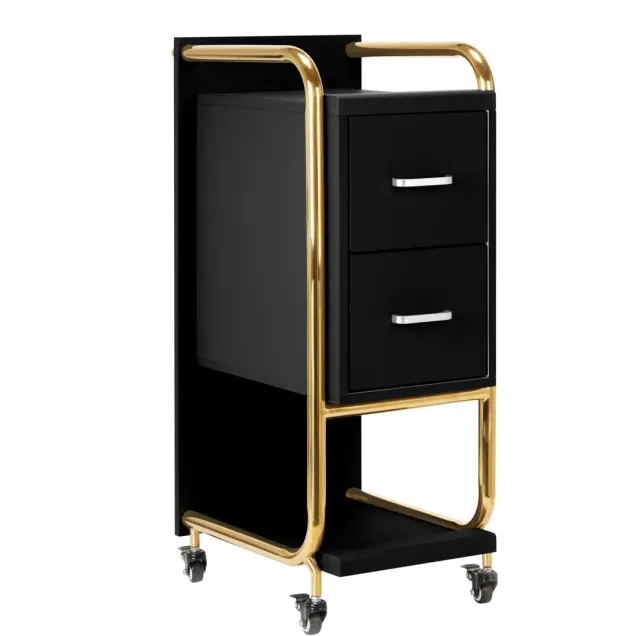 Carrello Parrucchiere Professionale Nero e Oro NEW COLLECTION
