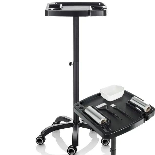 Carrello Parrucchieri per Tinta Capelli e Meches con Stativo Regolabile