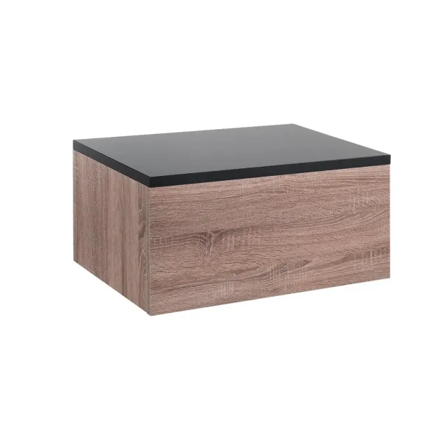 Cassettiera Rettangolare per Salone Parrucchiere e Barbiere Marrone 70x46x32 cm