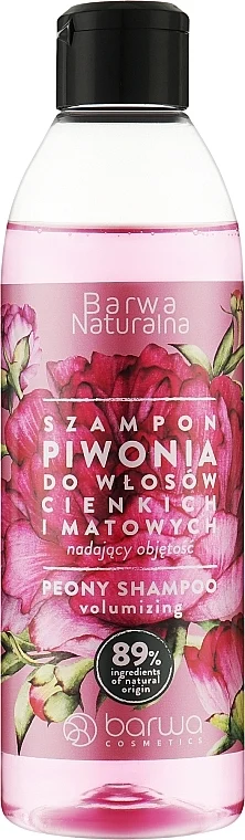 Shampoo naturale per capelli sottili e opachi "Peonia"