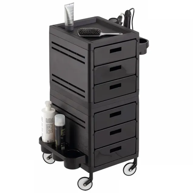 Ceriotti Carrello per Parrucchiere con 6 Cassetti e Porta Accessori