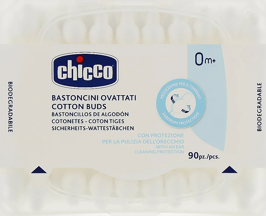 Bastoncini di cotone con limitatore, 90 pz