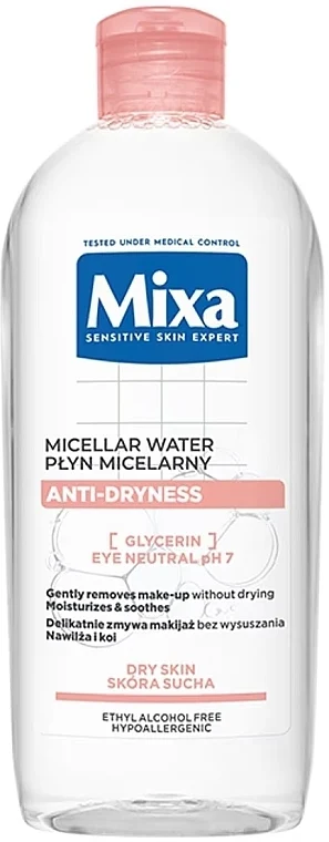 Acqua micellare per la pelle secca