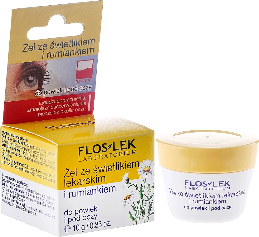 Gel contorno occhi, con eufrasia e camomilla