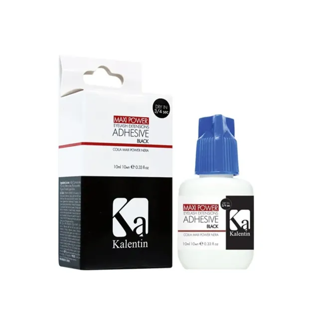Colla Extension Ciglia Maxi Power 3/4 Secondi Nera Kalentin 10 ml