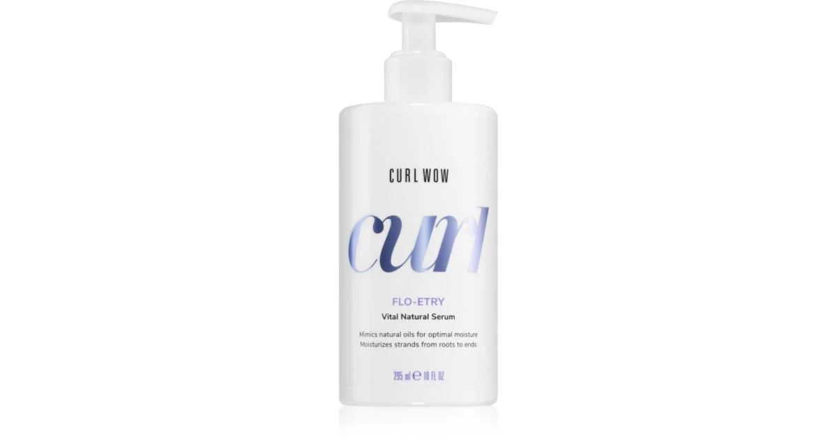 Olio di siero per capelli e capelli vlasy Curl Wow Flo-Entry (Siero Vitale Naturale) 295 ml
