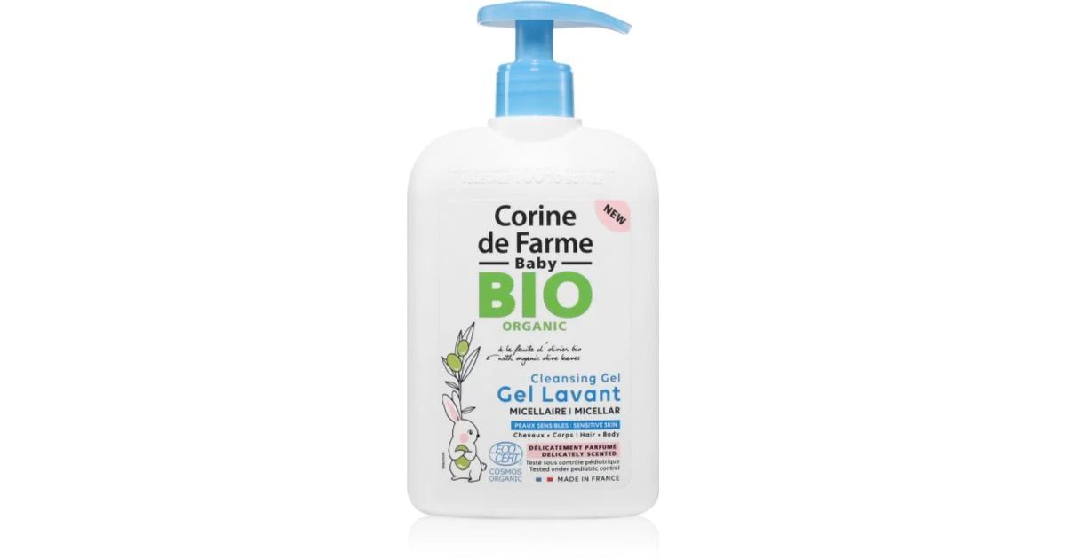Corine De Farme Baby Bio Gel Detergente Gel Micellare Per Corpo E Capelli Per Bambini 500 Ml