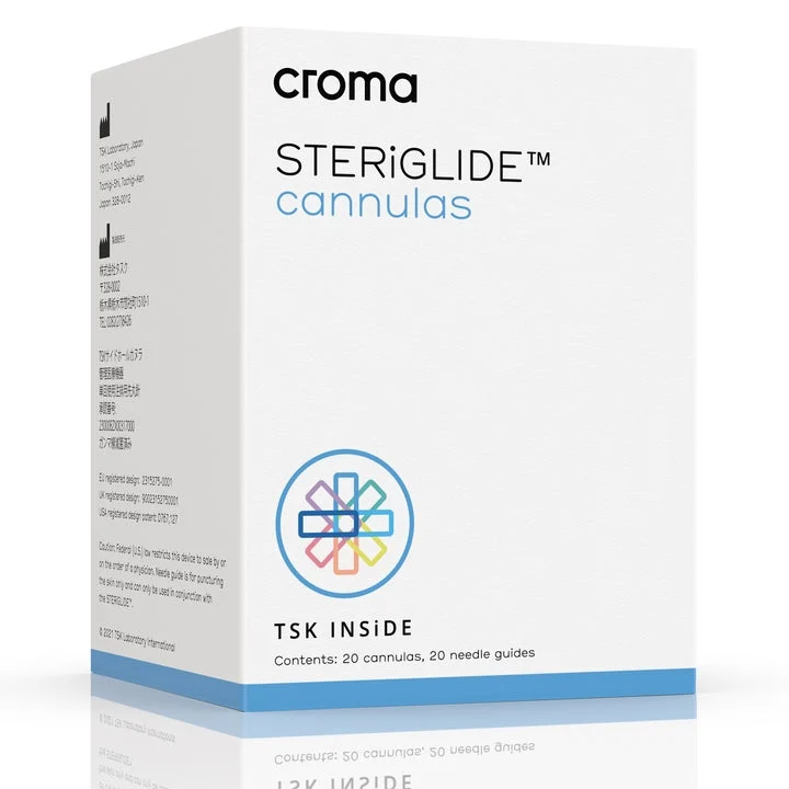 Croma Steriglide Cannulas - 22G x 70 mm - 20 cannule