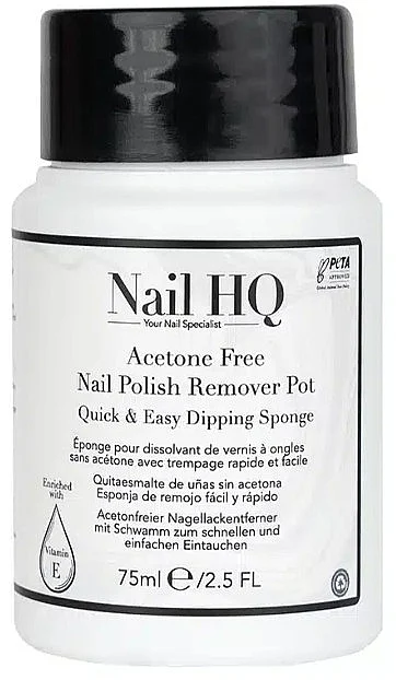 Rimuovi smalto a spugna senza acetone