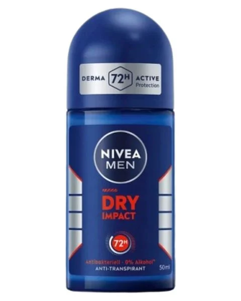 Nivea Men Dry Impact Antiperspirant Deodorant Roll-On