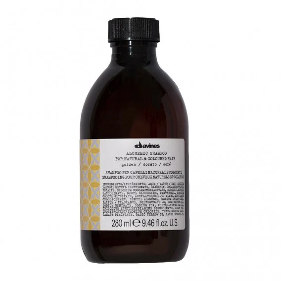 Davines Alchemic Shampoo Dorato 280ml - shampoo riflessante capelli biondi dorato