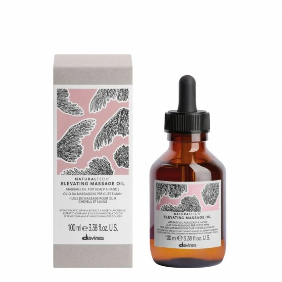 Davines Naturaltech Elevating Massage Oil 100ml - olio idratante per massaggio cute e mani