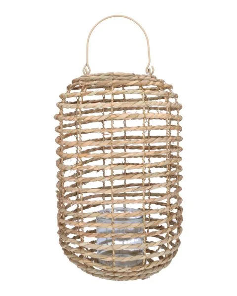 Lantern Natural Cattail 27X37C