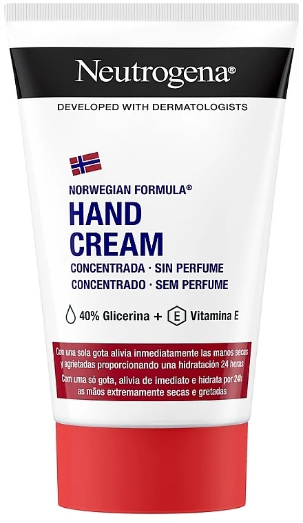 Crema mani concentrata e inodore "Formula norvegese"