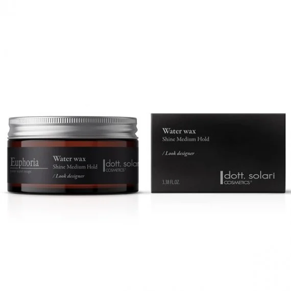 dott. solari cosmetics Euphoria Water Wax Shine Medium Hold 100ml - cera all'acqua styling uomo tenuta media
