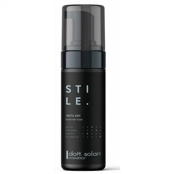 dott. solari cosmetics STILE INSTA DRY Blow-dry Foam 150ml - mousse pre-piega styling tutti capelli