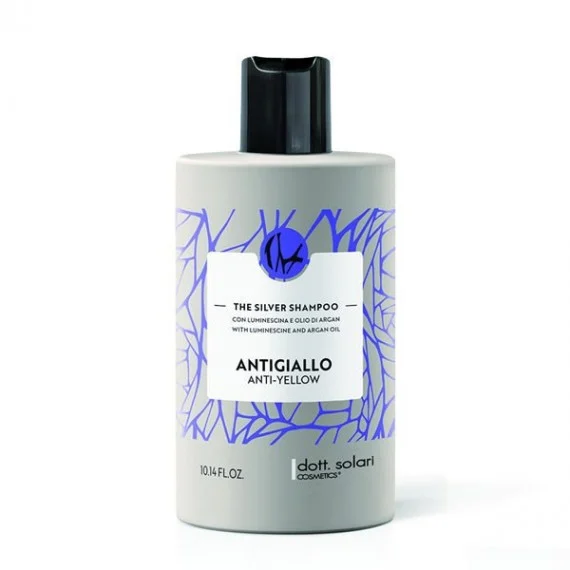 dott. solari cosmetics The Silver Shampoo 300ml - shampoo antigiallo capelli biondo freddo bianchi