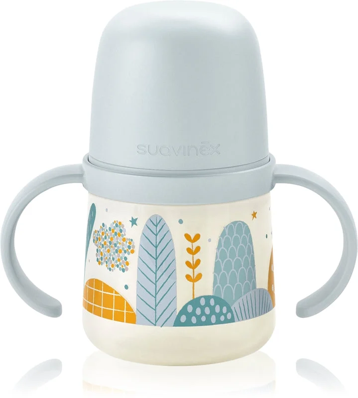 Suavinex Dreams First bottiglia per bambini con maniglie Blue 6 mesi+ 150 ml