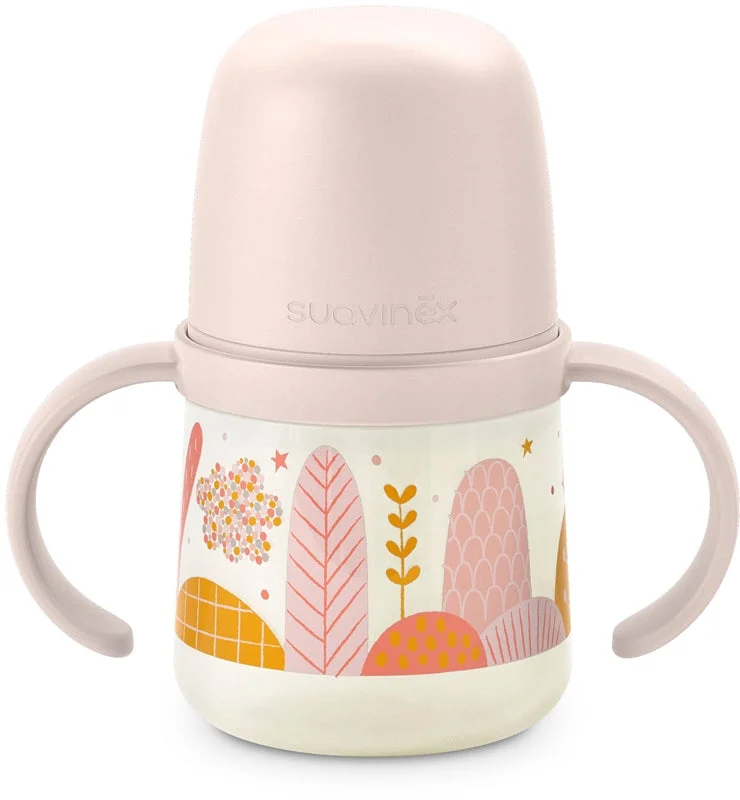 Suavinex Dreams First bottiglia per bambini con maniglie rosa 6 mesi+ 150 ml