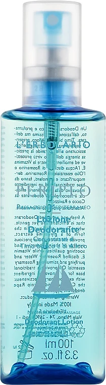 Lozione deodorante con estratti di timo bianco e alloro