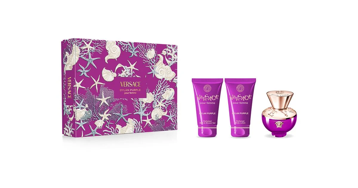 Versace Dylan Purple confezione regalo da donna Eau de Parfum 50 ml + gel doccia profumato 50 ml + latte corpo profumato 50 ml