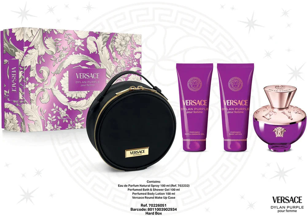 Versace Dylan Viola - EDP 100 ml + lozione corpo 100 ml + gel doccia 100 ml + trousse