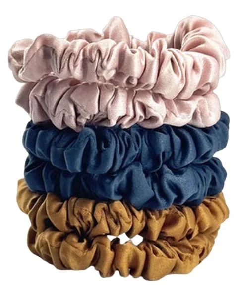 Yuaia 6-pak Soft Satin Scrunchies Small Inka