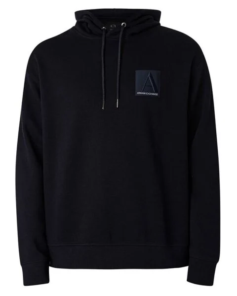 Armani Exchange Box Logo Pullover Hoodie Str. L