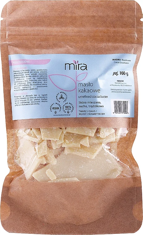 Burro di cacao non raffinato