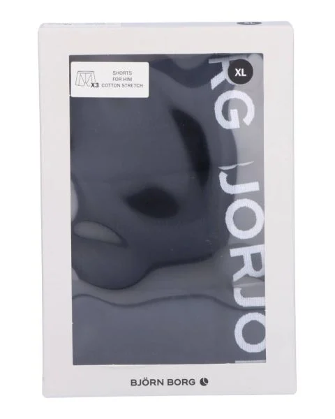 Björn Borg Cotton Stretch Shorts 3-Pack Sort Str. XL