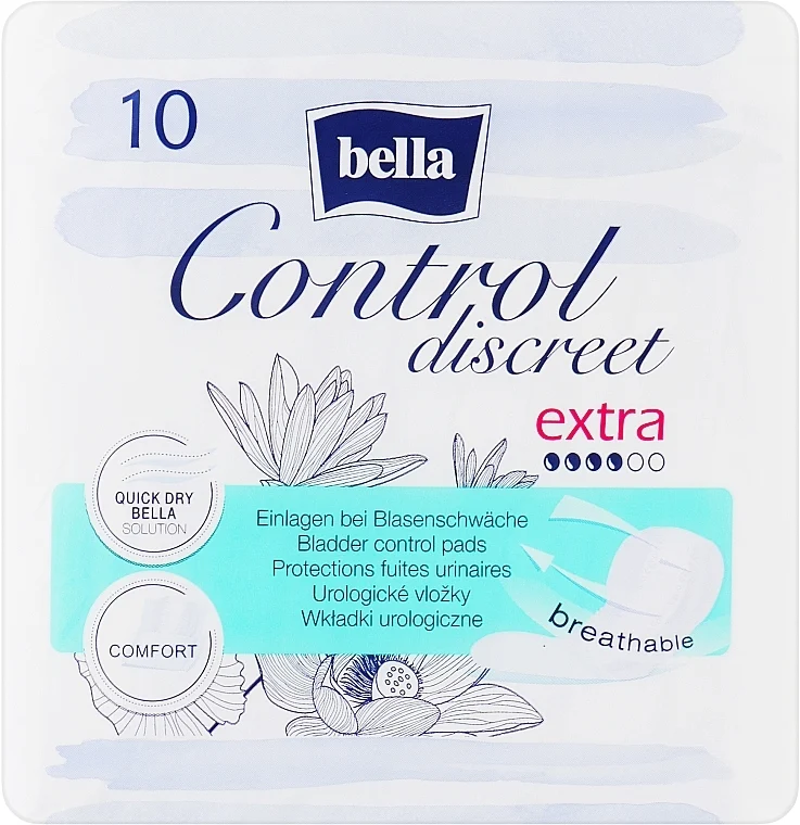 Assorbenti per incontinenza, per donne, 10 pz