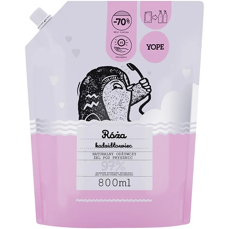 Gel doccia "Incenso e rosa", doypack