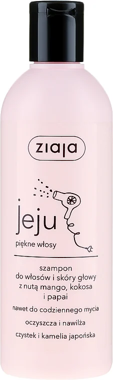Shampoo con aroma di mango, cocco e papaia