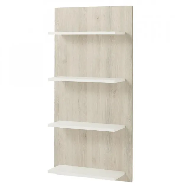 Larice Naturale - Mensole in Laminato Bianco