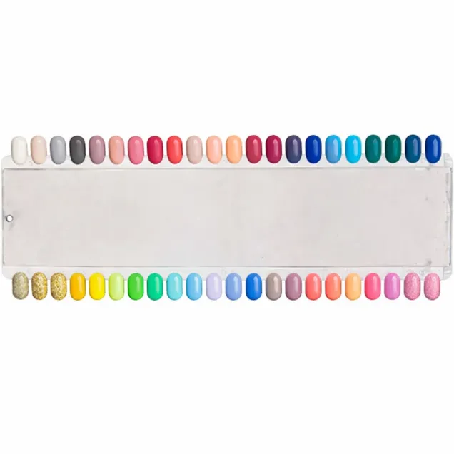 Espositore Cartella Colori 44 Tips per Smalto Semipermanente Gel Uv Nail Art