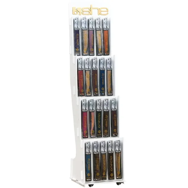 Espositore Professionale per Extension One Clip She con Rotelle
