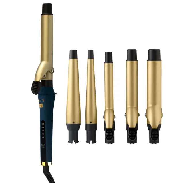 Ferro Arricciacapelli Professionale in Ceramica Tourmaline 5 in 1