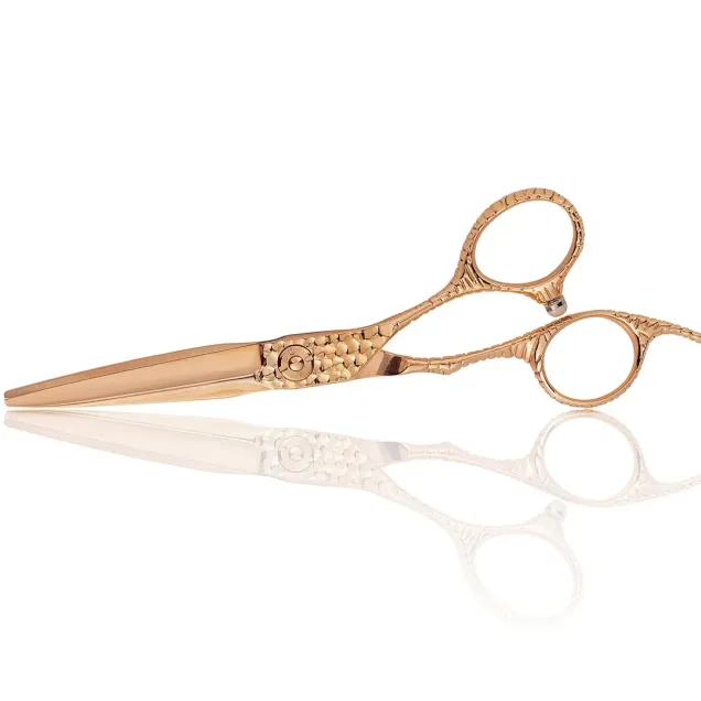 Forbici Parrucchiere Professionale Master Gold Rose con Brillantini Oro