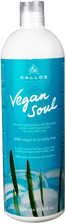 Shampoo volumizzante con estratto di bambù e olio di cocco