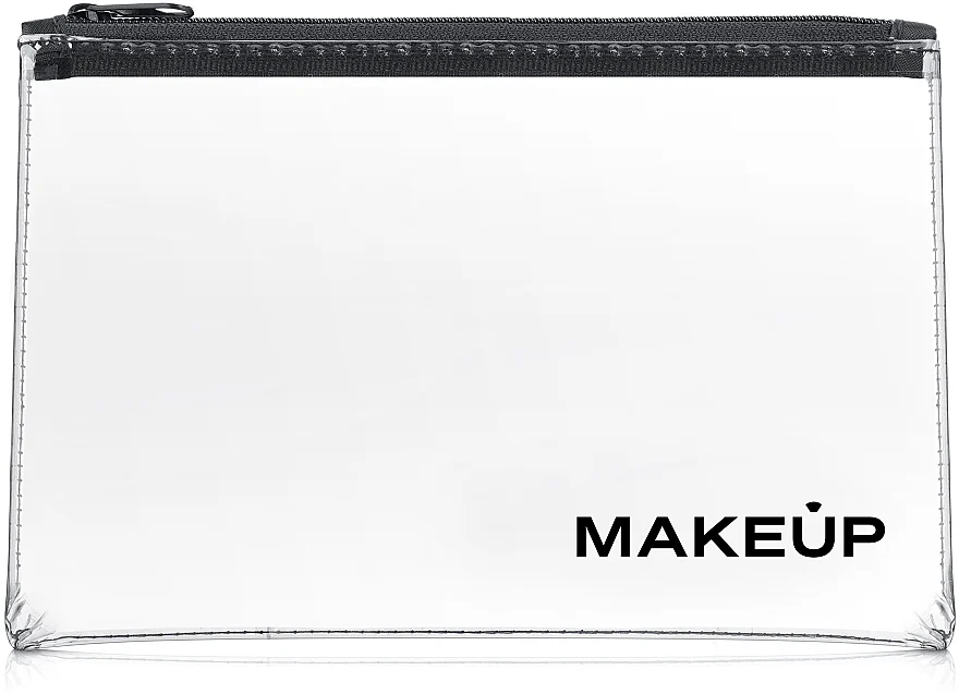 Beauty case trasparente "Flat Glow" 26x16cm