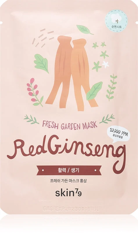 Skin79 Fresh Garden Red Ginseng maschera rivitalizzante in tessuto con ginseng 23 g