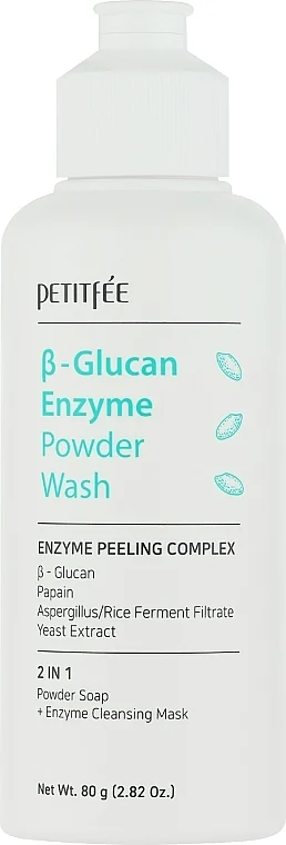 Polvere enzimatica detergente con beta glucano
