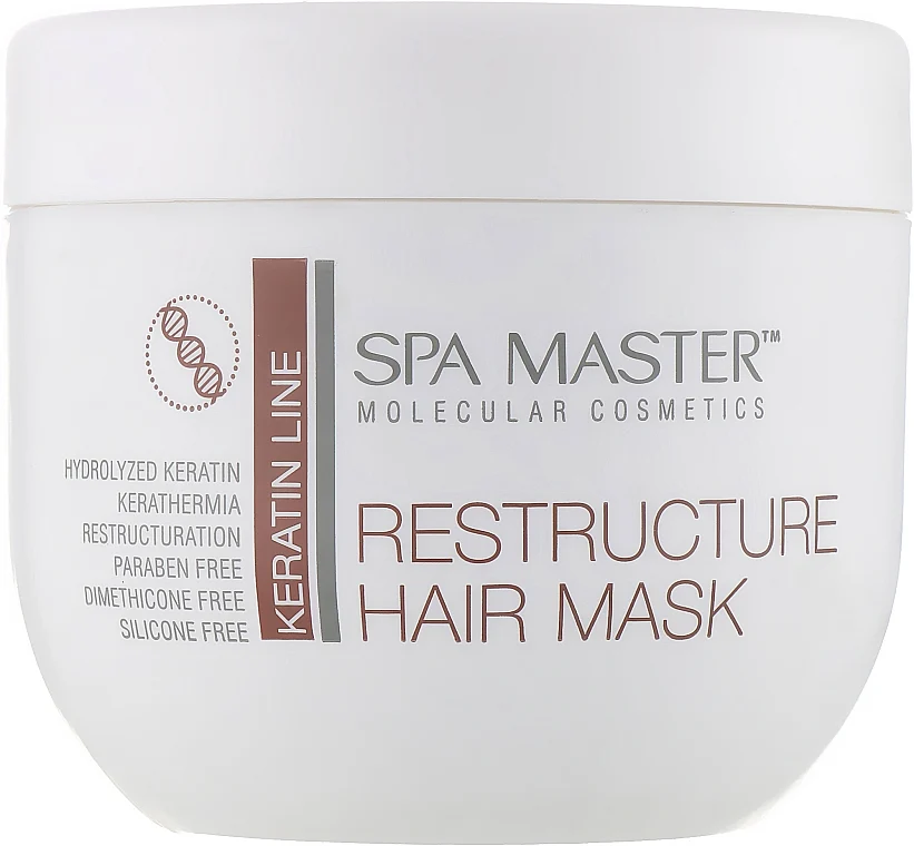 Maschera capelli ristrutturante con cheratina e olio di cocco
