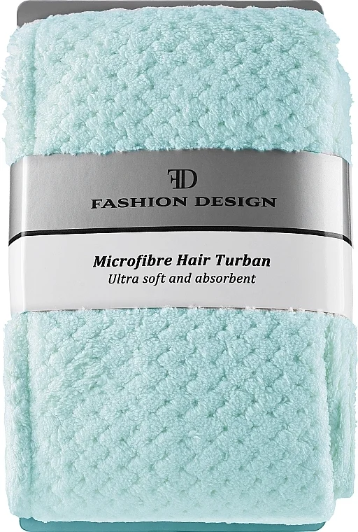 Asciugamano turbante per capelli, 30147, blu