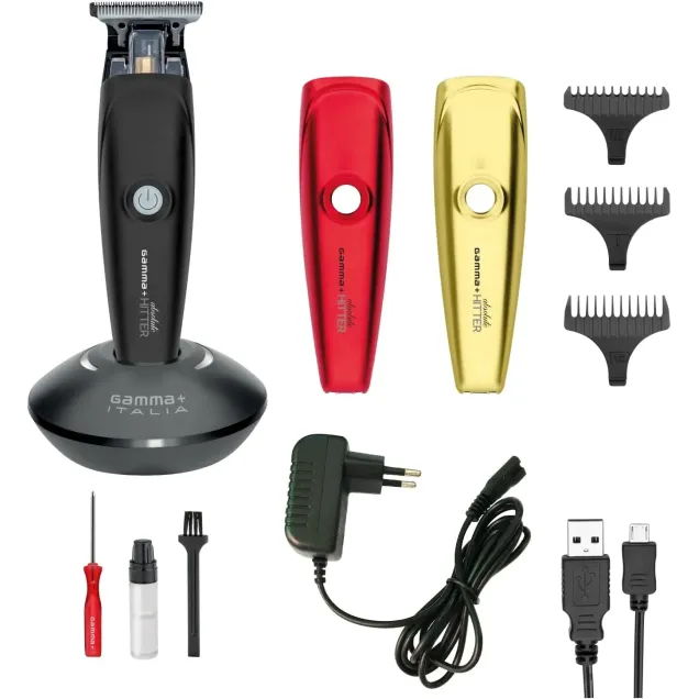 Gamma Piu Hitter Tagliacapelli Professionale Senza Filo con 3 Mascherine